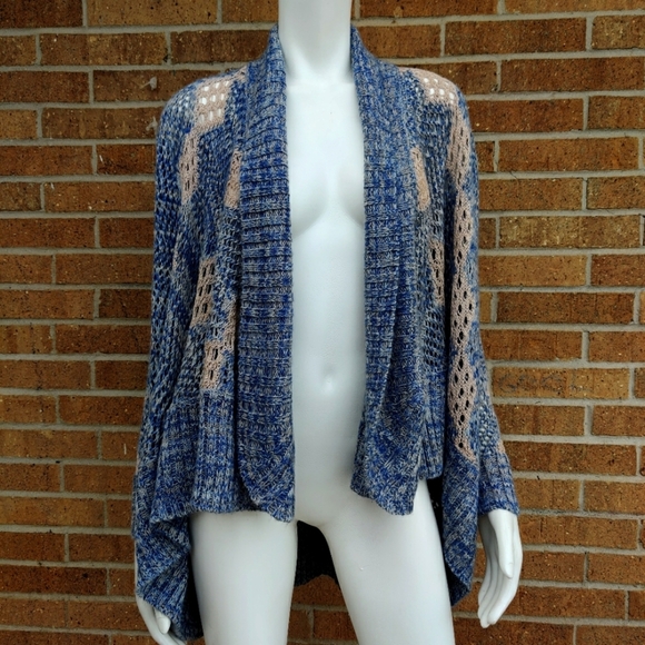 Love Stitch Open Front Cardigan Sz M - Picture 7 of 9